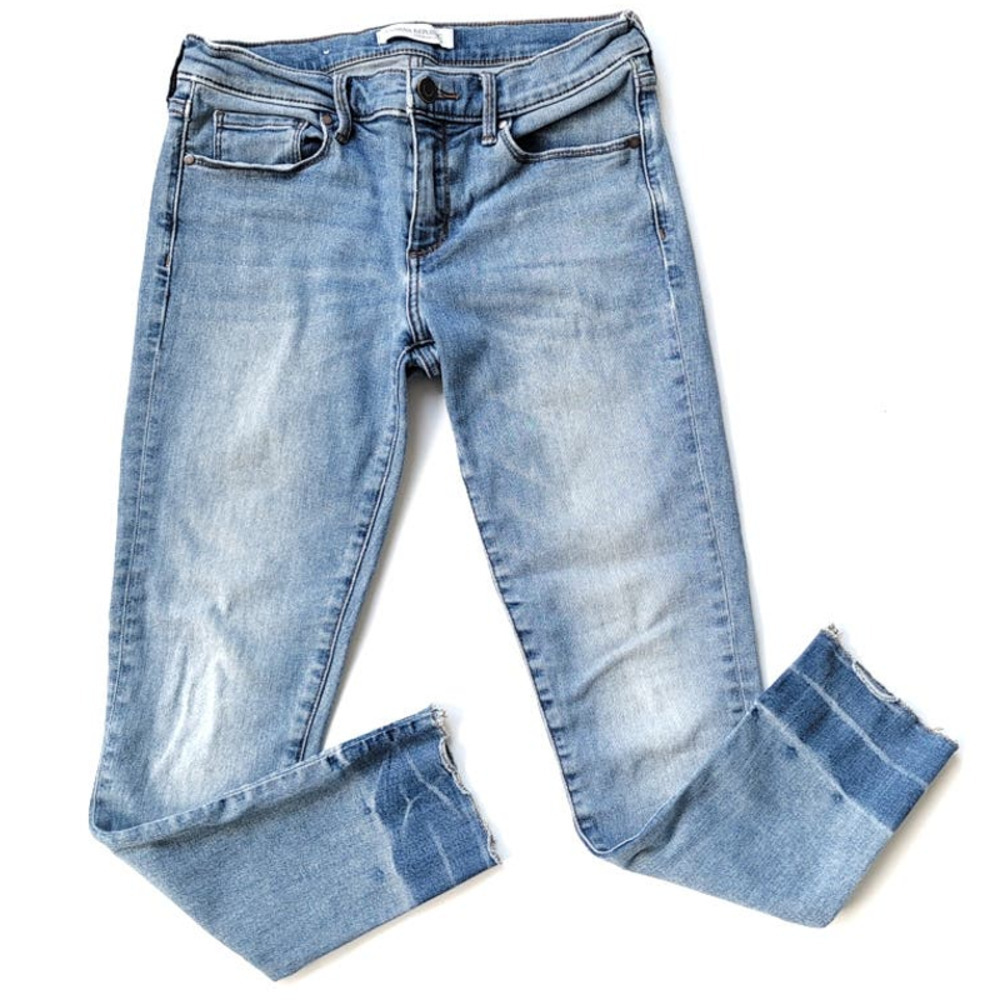 Banana Republic 28 / 6p Heritage Old School Skinny Jeans Stretch Distressed
